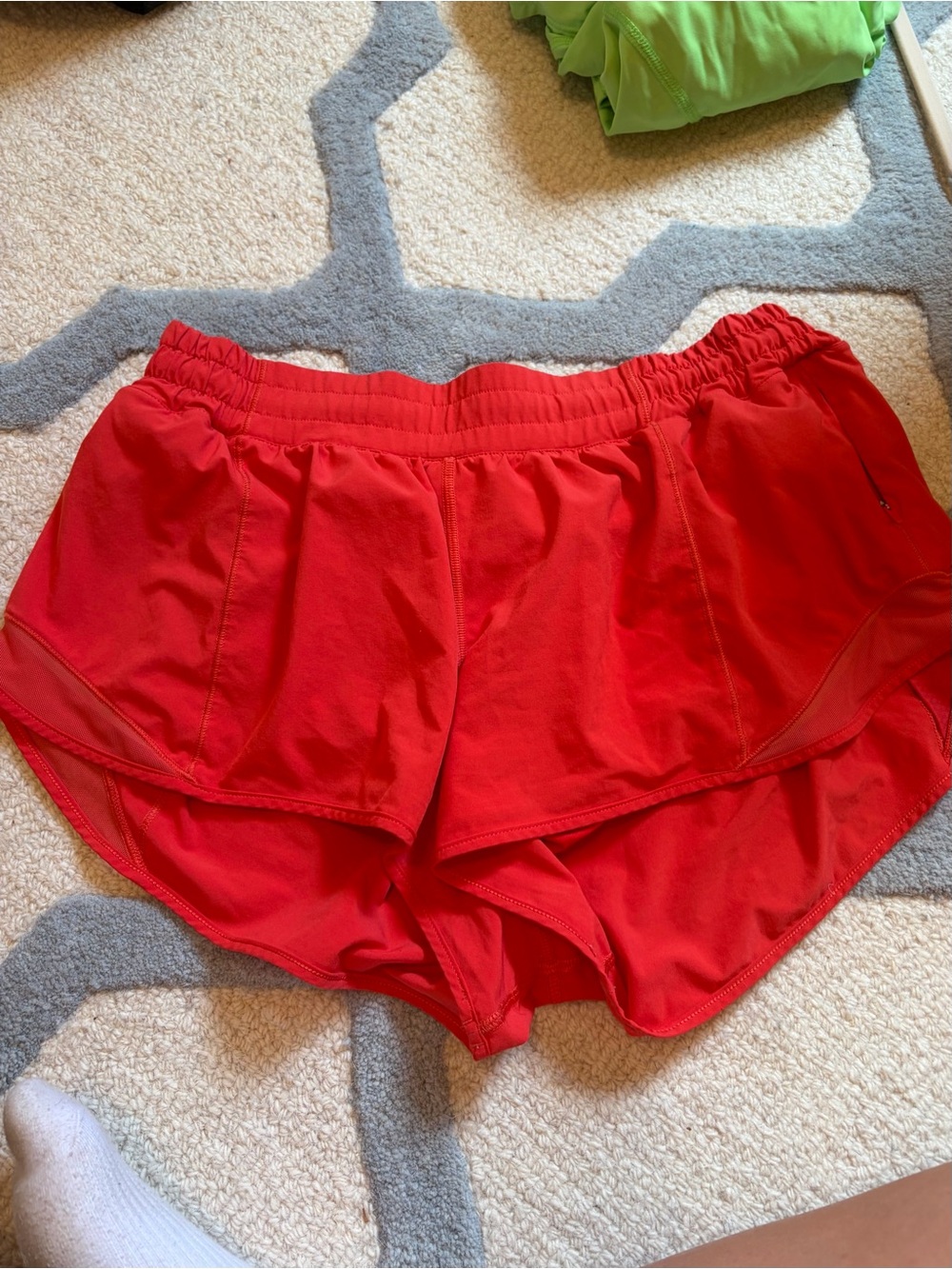 lululemon athletica Red Layered Athletic Shorts